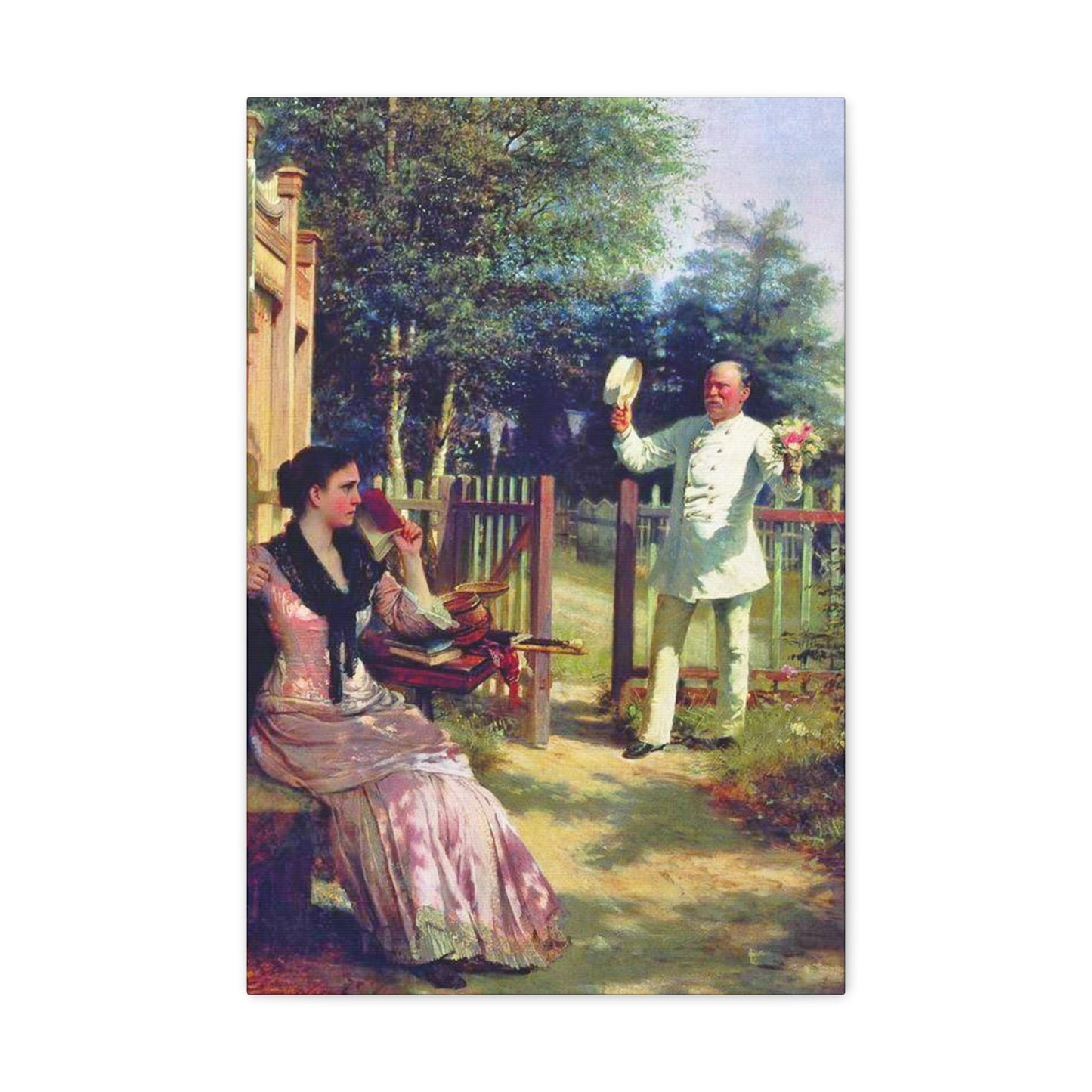 Alexei Ivanovich Korzukhin (1835-1894) I'm Tired - Canvas Wall Art-16″ x 24″-The Sticker Space