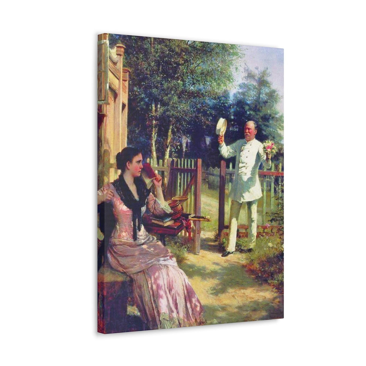 Alexei Ivanovich Korzukhin (1835-1894) I'm Tired - Canvas Wall Art-The Sticker Space