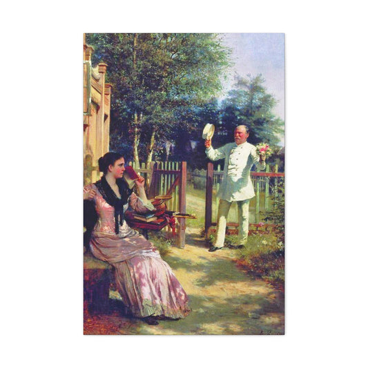 Alexei Ivanovich Korzukhin (1835-1894) I'm Tired - Canvas Wall Art-24″ x 36″-The Sticker Space