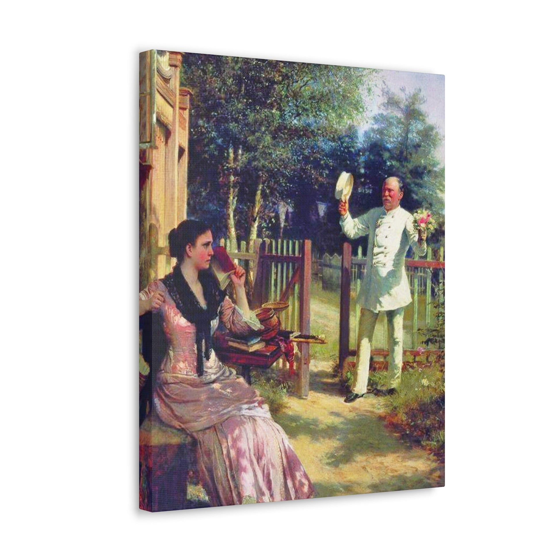 Alexei Ivanovich Korzukhin (1835-1894) I'm Tired - Canvas Wall Art-The Sticker Space