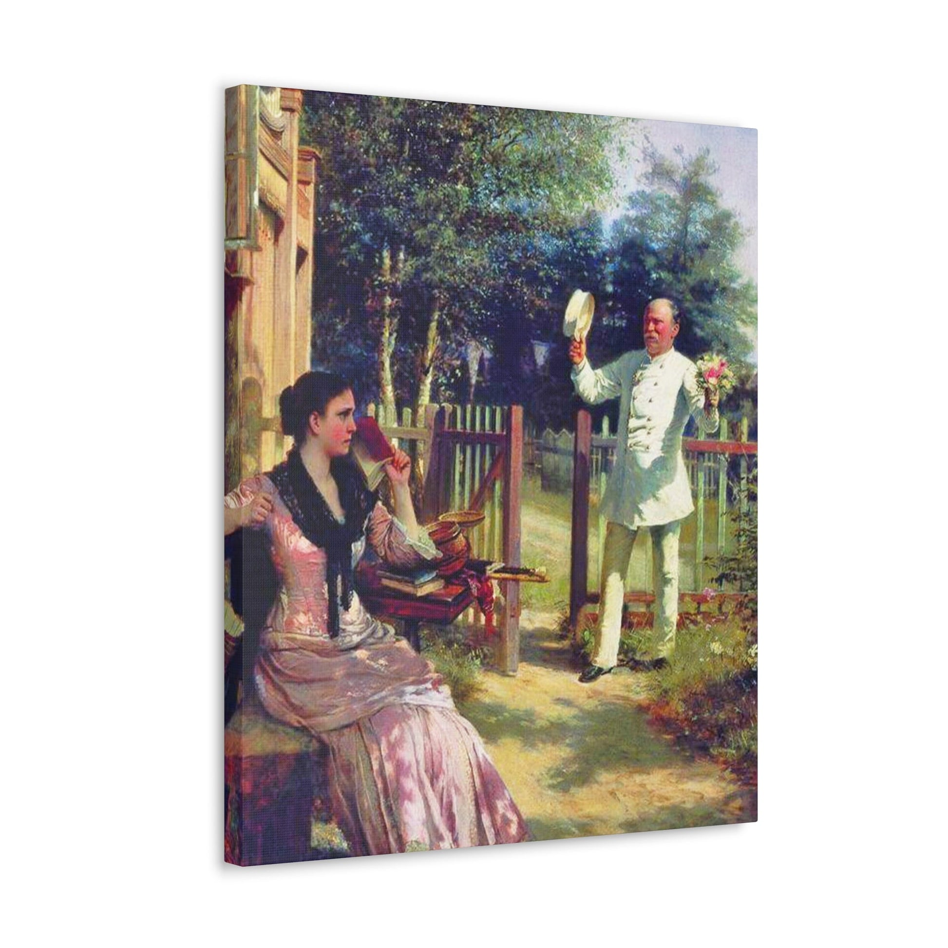 Alexei Ivanovich Korzukhin (1835-1894) I'm Tired - Canvas Wall Art-The Sticker Space