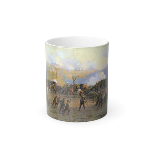 Alexei Kivshenko (1851-1895) Battle for the Shipki pass - Color Changing Mug 11oz-11oz-The Sticker Space