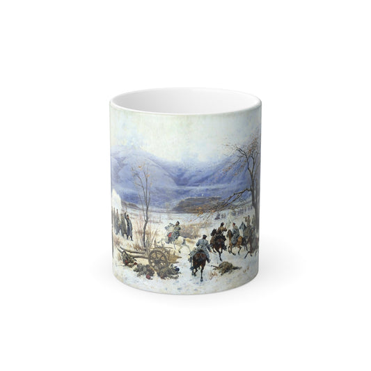 Alexei Kivshenko (1851-1895) Battle of Shipka-Sheinovo, December 28, 1877 - Color Changing Mug 11oz-11oz-The Sticker Space