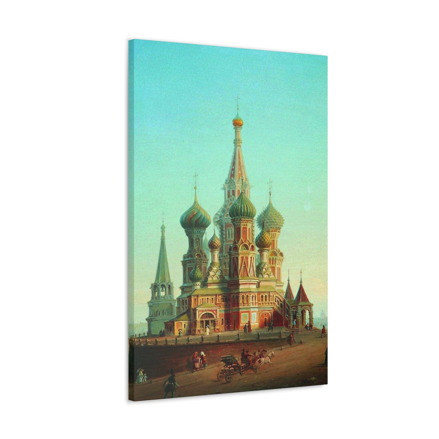 Alexei Petrovich Bogoliubov (1824-1896) Saint Basil's Cathedral - Canvas Wall Art-The Sticker Space