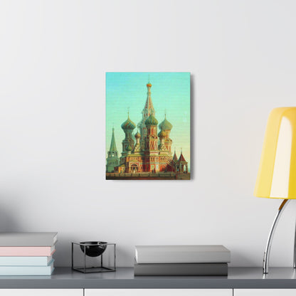 Alexei Petrovich Bogoliubov (1824-1896) Saint Basil's Cathedral - Canvas Wall Art-The Sticker Space