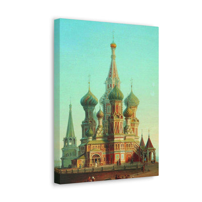 Alexei Petrovich Bogoliubov (1824-1896) Saint Basil's Cathedral - Canvas Wall Art-The Sticker Space