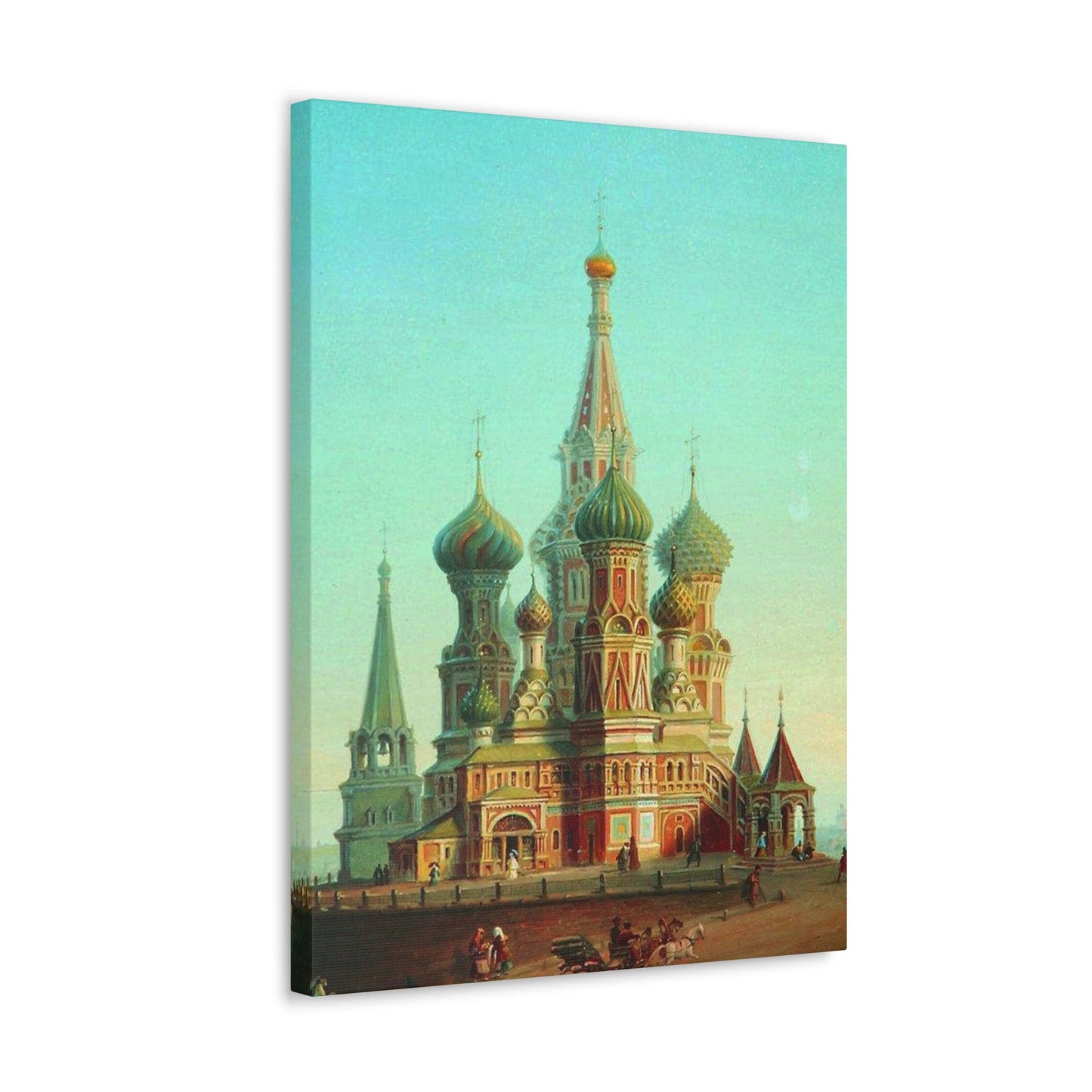 Alexei Petrovich Bogoliubov (1824-1896) Saint Basil's Cathedral - Canvas Wall Art-The Sticker Space