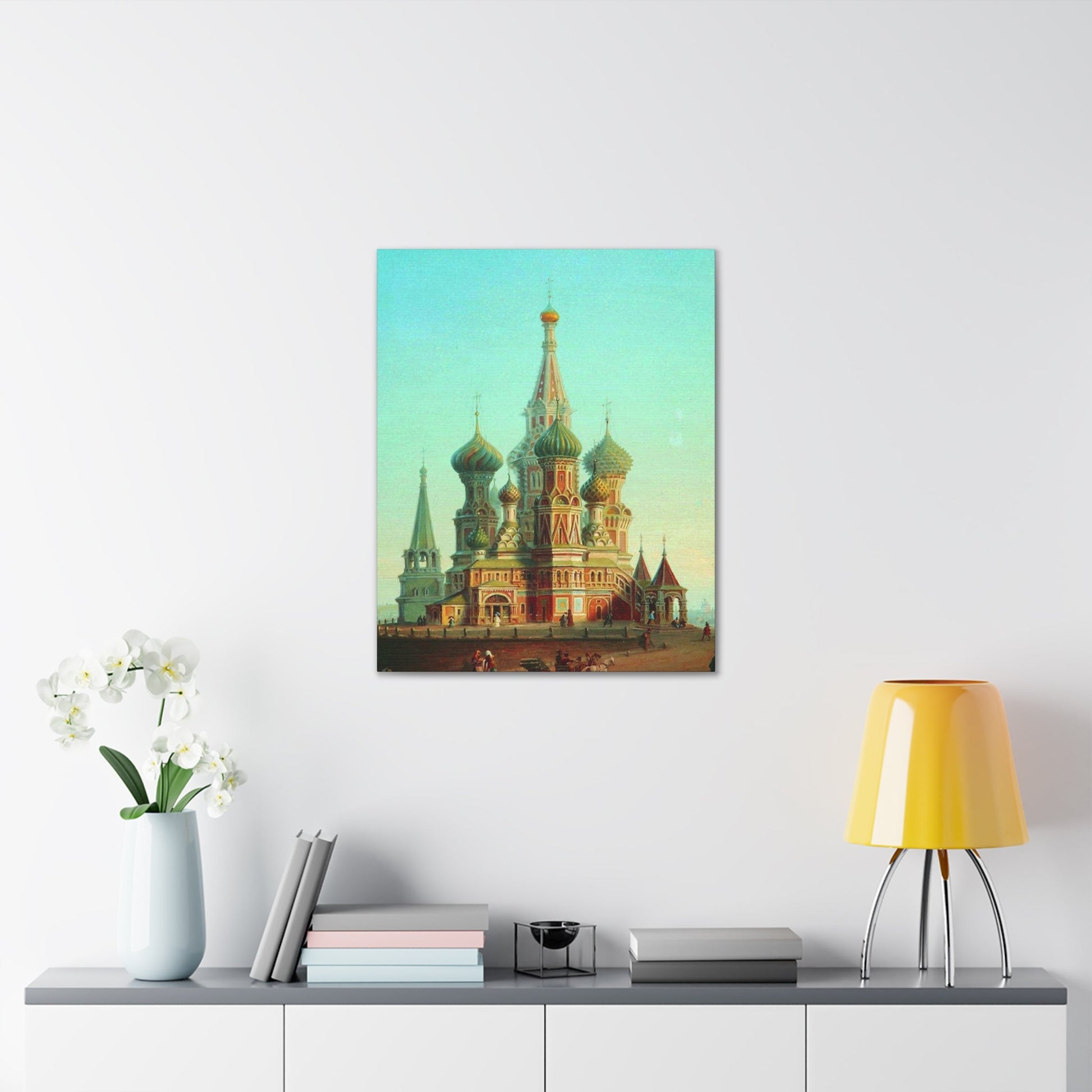 Alexei Petrovich Bogoliubov (1824-1896) Saint Basil's Cathedral - Canvas Wall Art-The Sticker Space