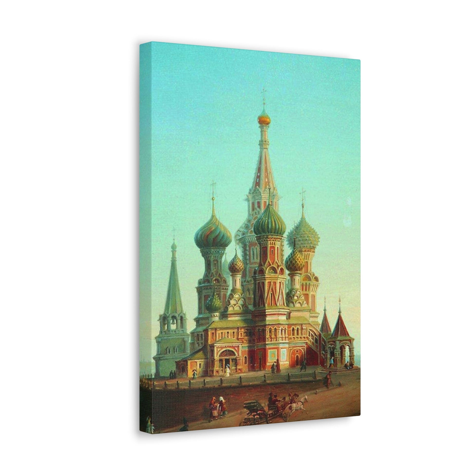 Alexei Petrovich Bogoliubov (1824-1896) Saint Basil's Cathedral - Canvas Wall Art-The Sticker Space