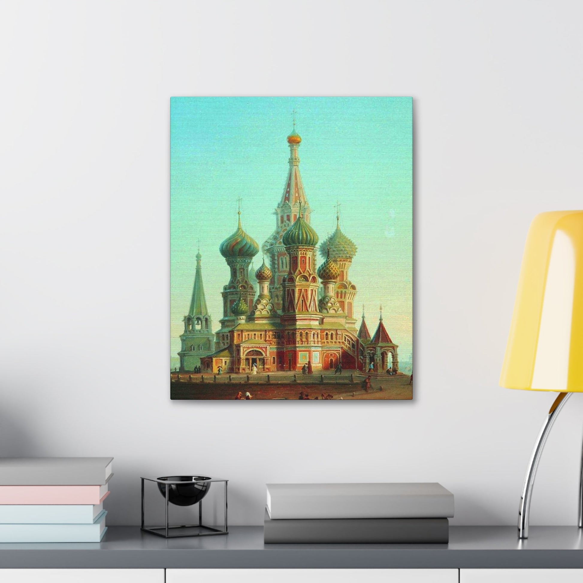 Alexei Petrovich Bogoliubov (1824-1896) Saint Basil's Cathedral - Canvas Wall Art-The Sticker Space