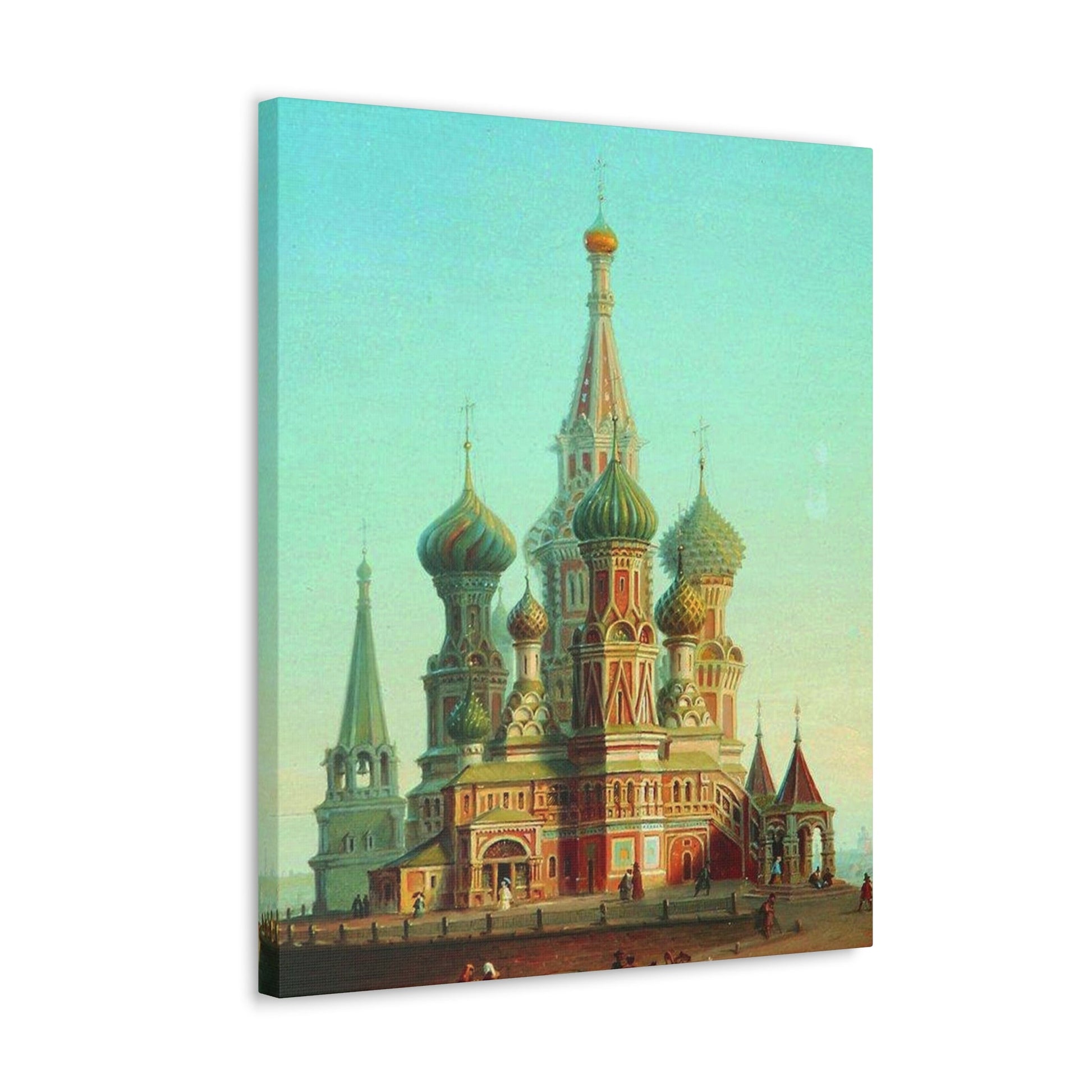 Alexei Petrovich Bogoliubov (1824-1896) Saint Basil's Cathedral - Canvas Wall Art-The Sticker Space