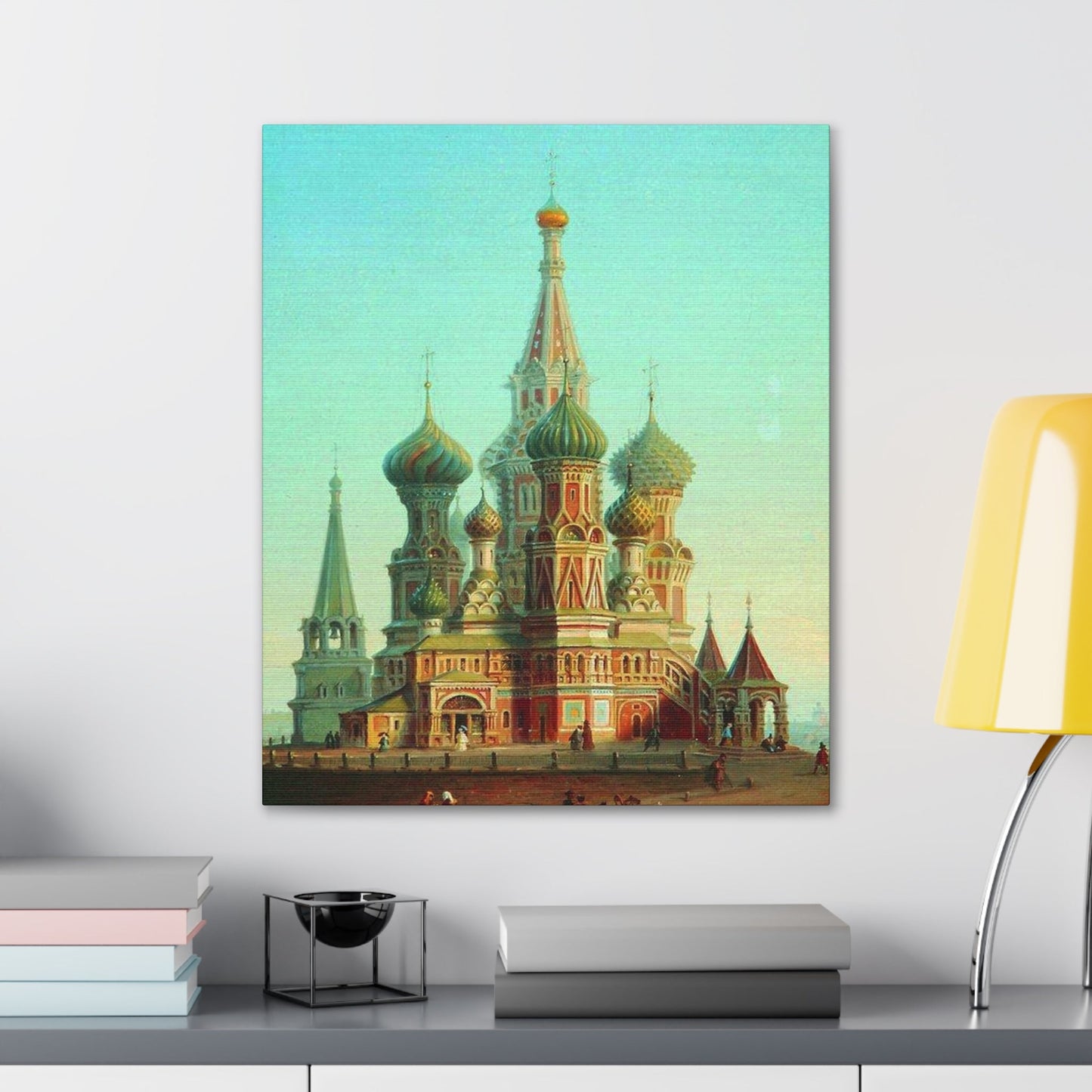 Alexei Petrovich Bogoliubov (1824-1896) Saint Basil's Cathedral - Canvas Wall Art-The Sticker Space