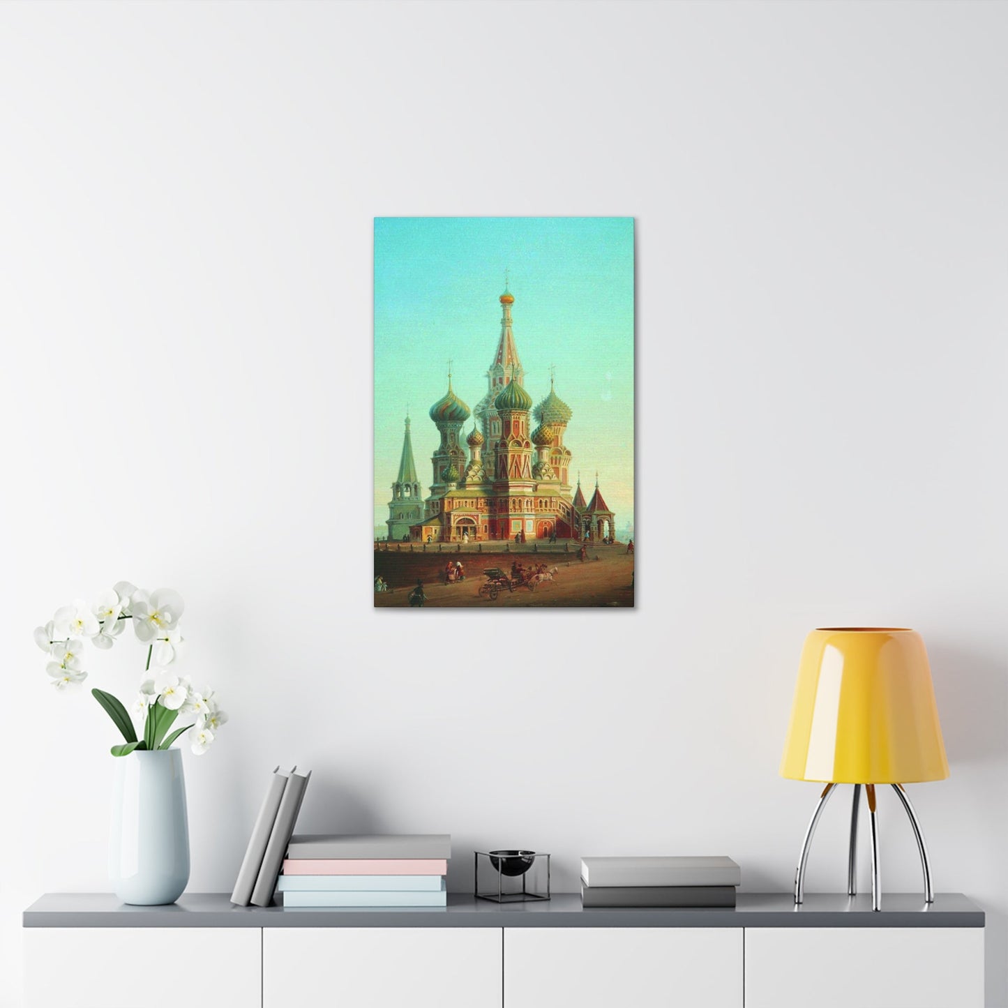 Alexei Petrovich Bogoliubov (1824-1896) Saint Basil's Cathedral - Canvas Wall Art-The Sticker Space