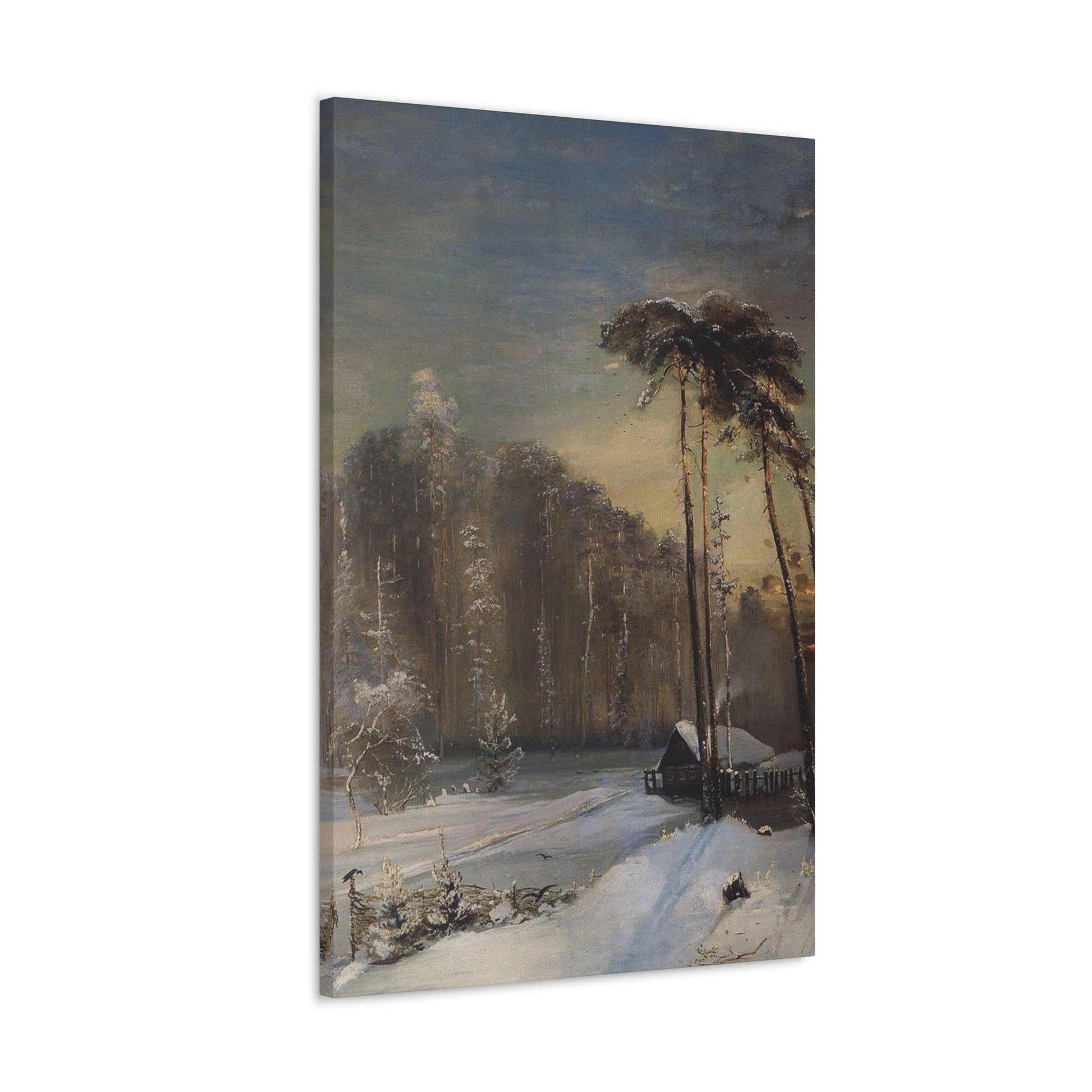 Alexei Savrasov (1830-1897) Forest in the Frost - 1890 - Canvas Wall Art-The Sticker Space