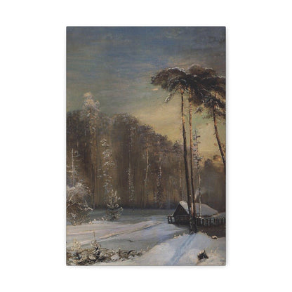 Alexei Savrasov (1830-1897) Forest in the Frost - 1890 - Canvas Wall Art-12" x 18"-The Sticker Space