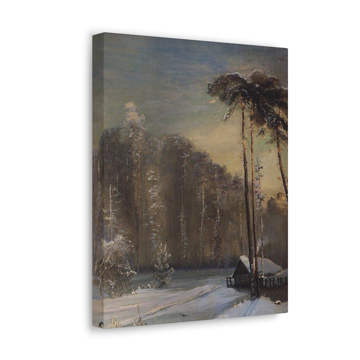 Alexei Savrasov (1830-1897) Forest in the Frost - 1890 - Canvas Wall Art-The Sticker Space