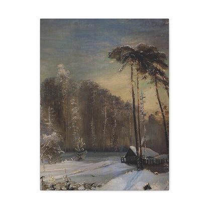 Alexei Savrasov (1830-1897) Forest in the Frost - 1890 - Canvas Wall Art-18″ x 24″-The Sticker Space