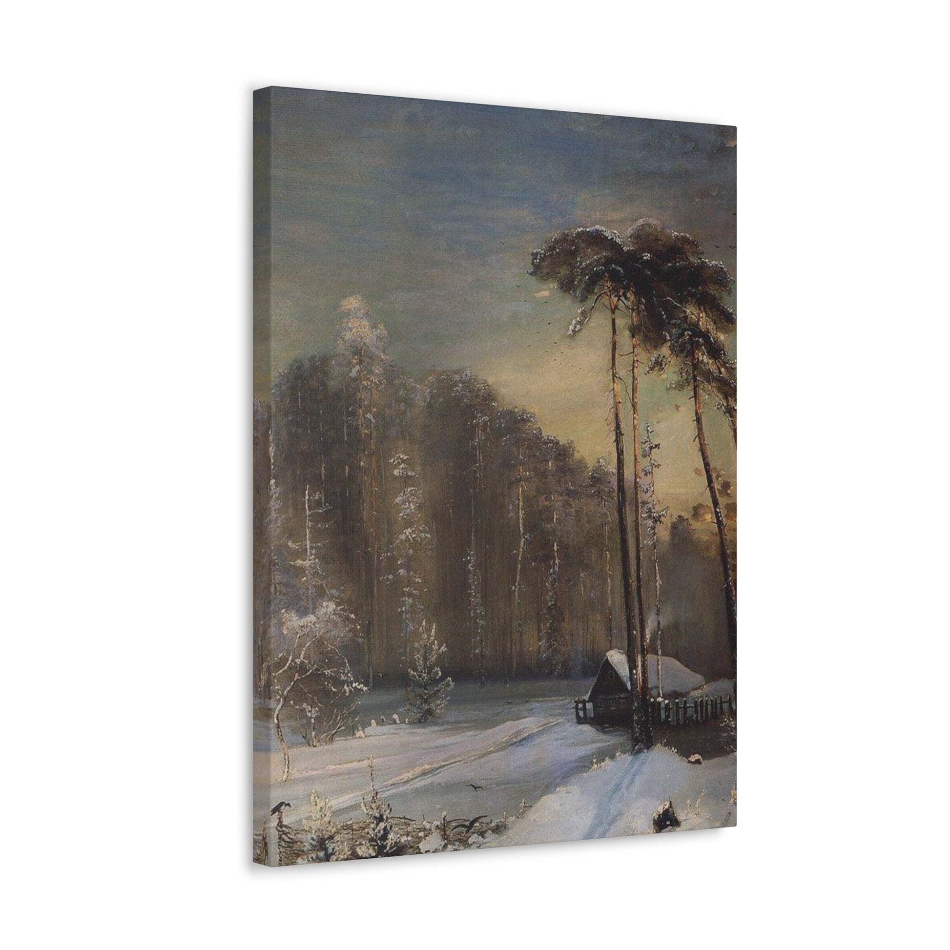 Alexei Savrasov (1830-1897) Forest in the Frost - 1890 - Canvas Wall Art-The Sticker Space