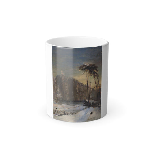 Alexei Savrasov (1830-1897) Forest in the Frost - 1890 - Color Changing Mug 11oz-11oz-The Sticker Space