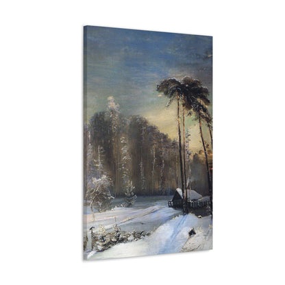 Alexei Savrasov (1830-1897) Forest in the Frost - Canvas Wall Art-The Sticker Space