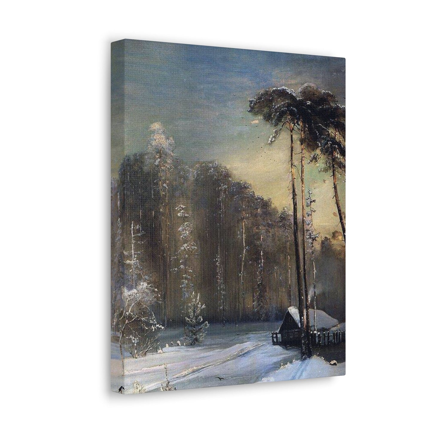 Alexei Savrasov (1830-1897) Forest in the Frost - Canvas Wall Art-The Sticker Space