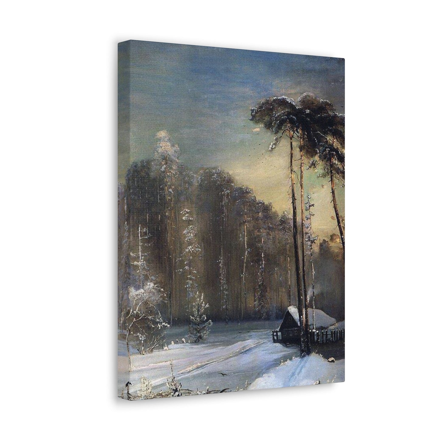 Alexei Savrasov (1830-1897) Forest in the Frost - Canvas Wall Art-The Sticker Space