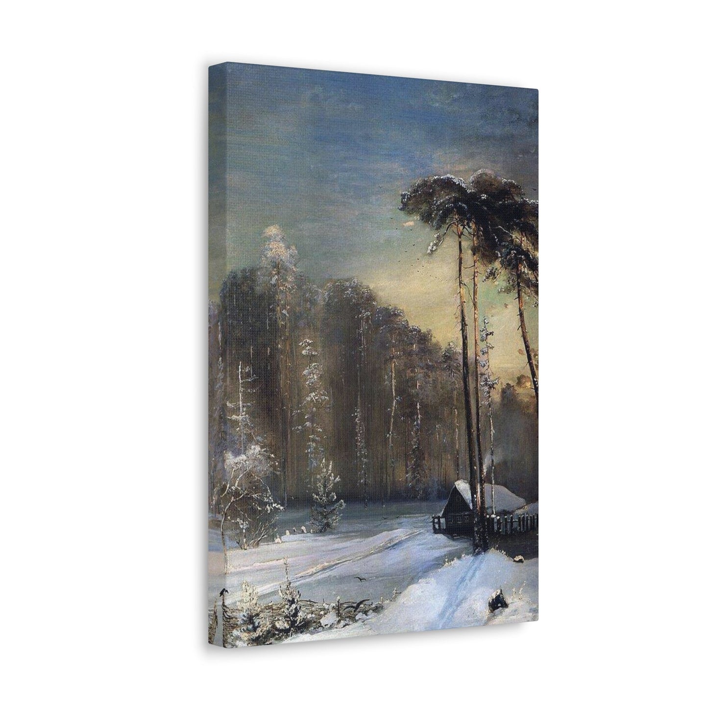 Alexei Savrasov (1830-1897) Forest in the Frost - Canvas Wall Art-The Sticker Space