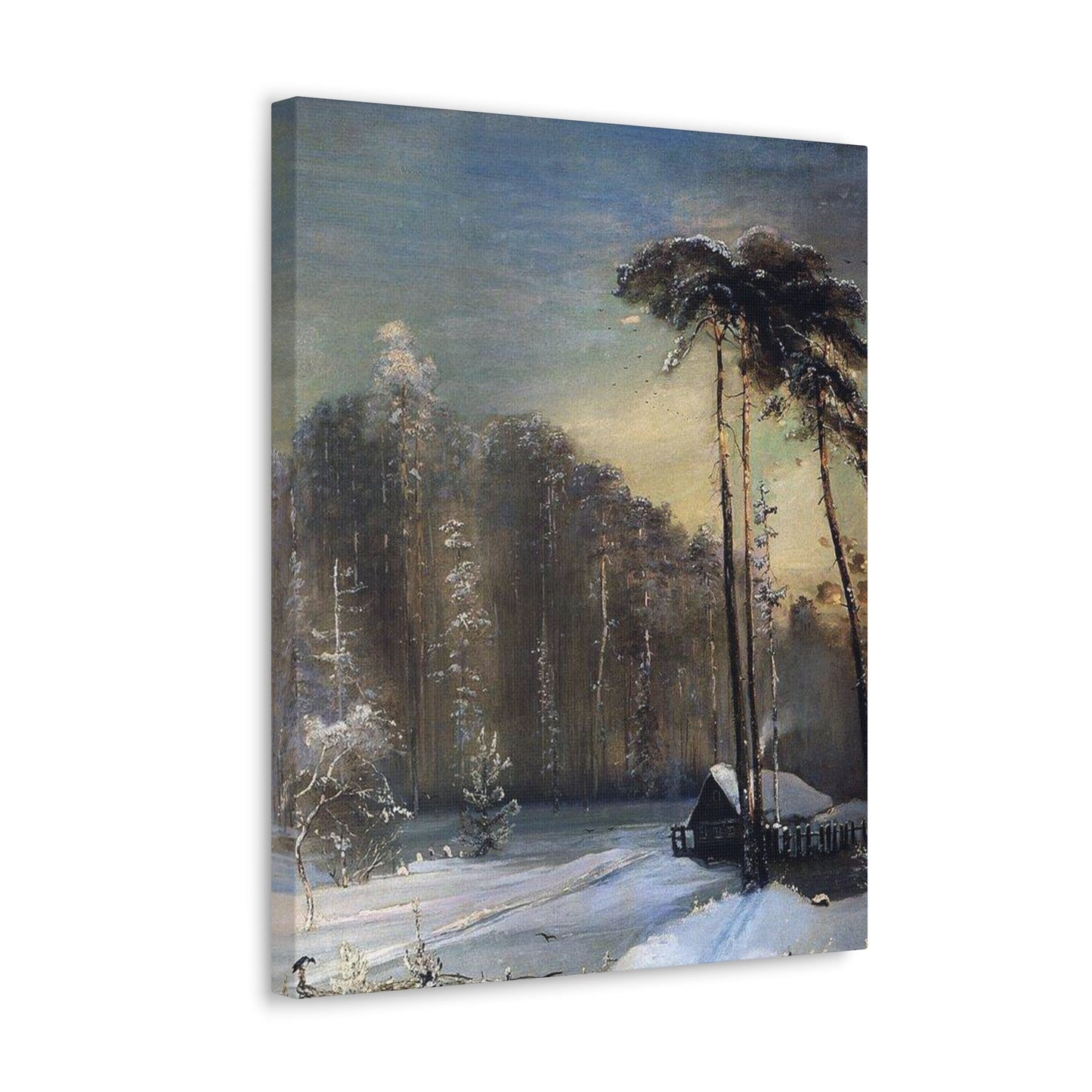 Alexei Savrasov (1830-1897) Forest in the Frost - Canvas Wall Art-The Sticker Space