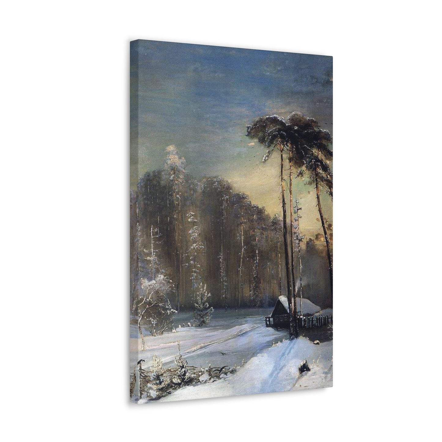 Alexei Savrasov (1830-1897) Forest in the Frost - Canvas Wall Art-The Sticker Space