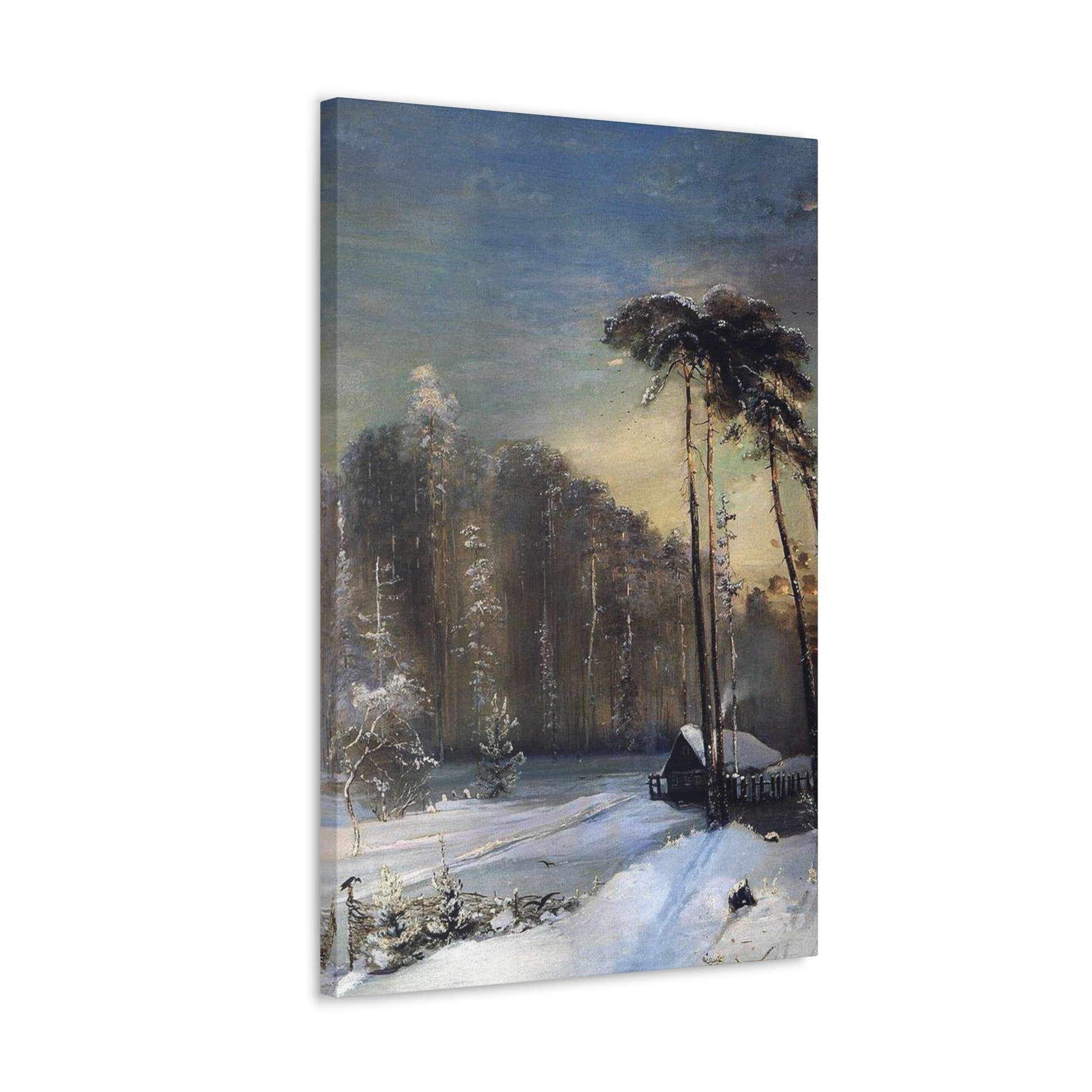 Alexei Savrasov (1830-1897) Forest in the Frost - Canvas Wall Art-The Sticker Space