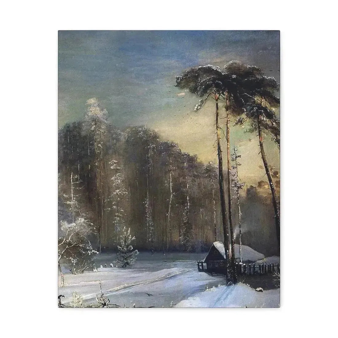 Alexei Savrasov (1830-1897) Forest in the Frost - Canvas Wall Art - The Sticker Space