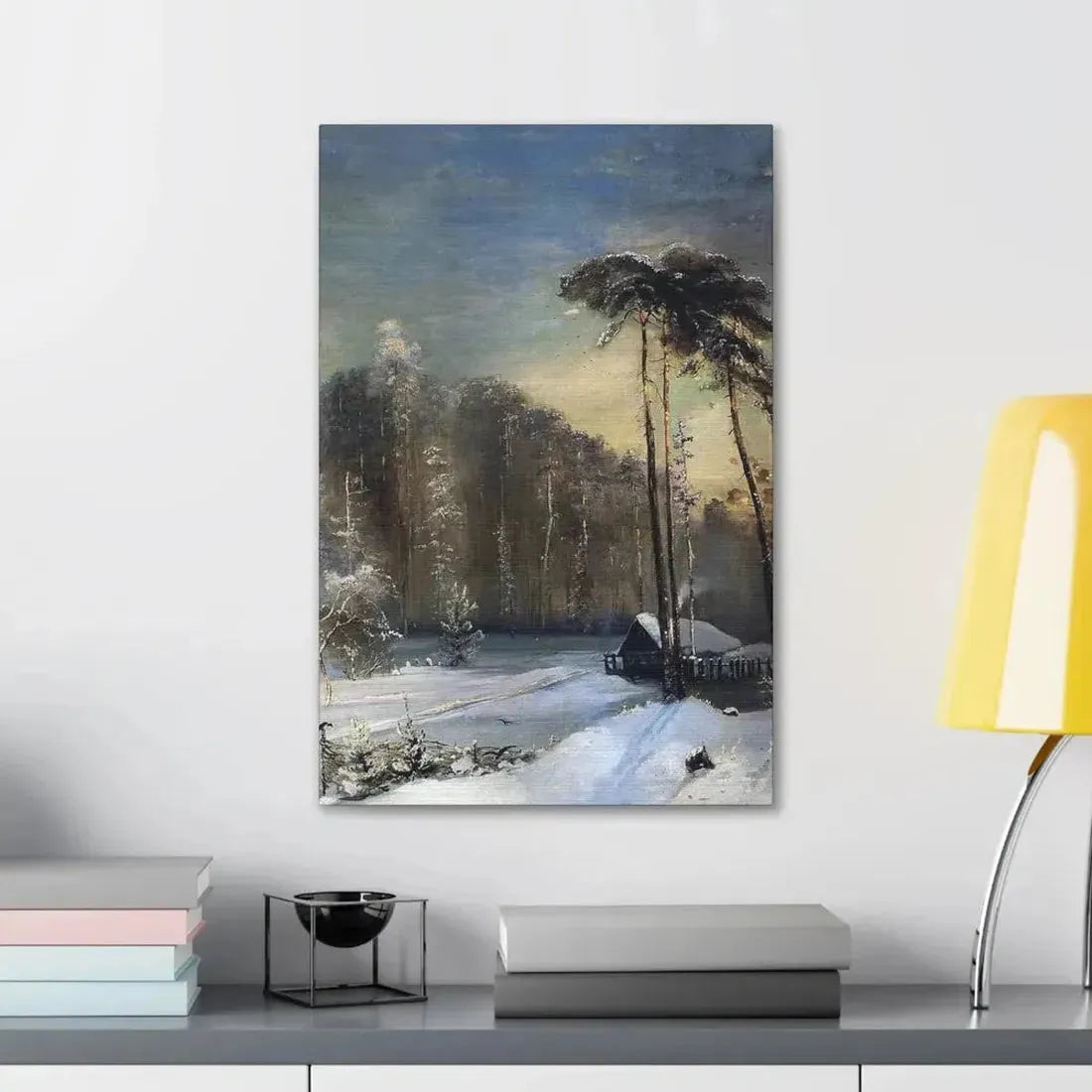Alexei Savrasov (1830-1897) Forest in the Frost - Canvas Wall Art - The Sticker Space