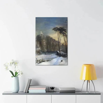 Alexei Savrasov (1830-1897) Forest in the Frost - Canvas Wall Art - The Sticker Space