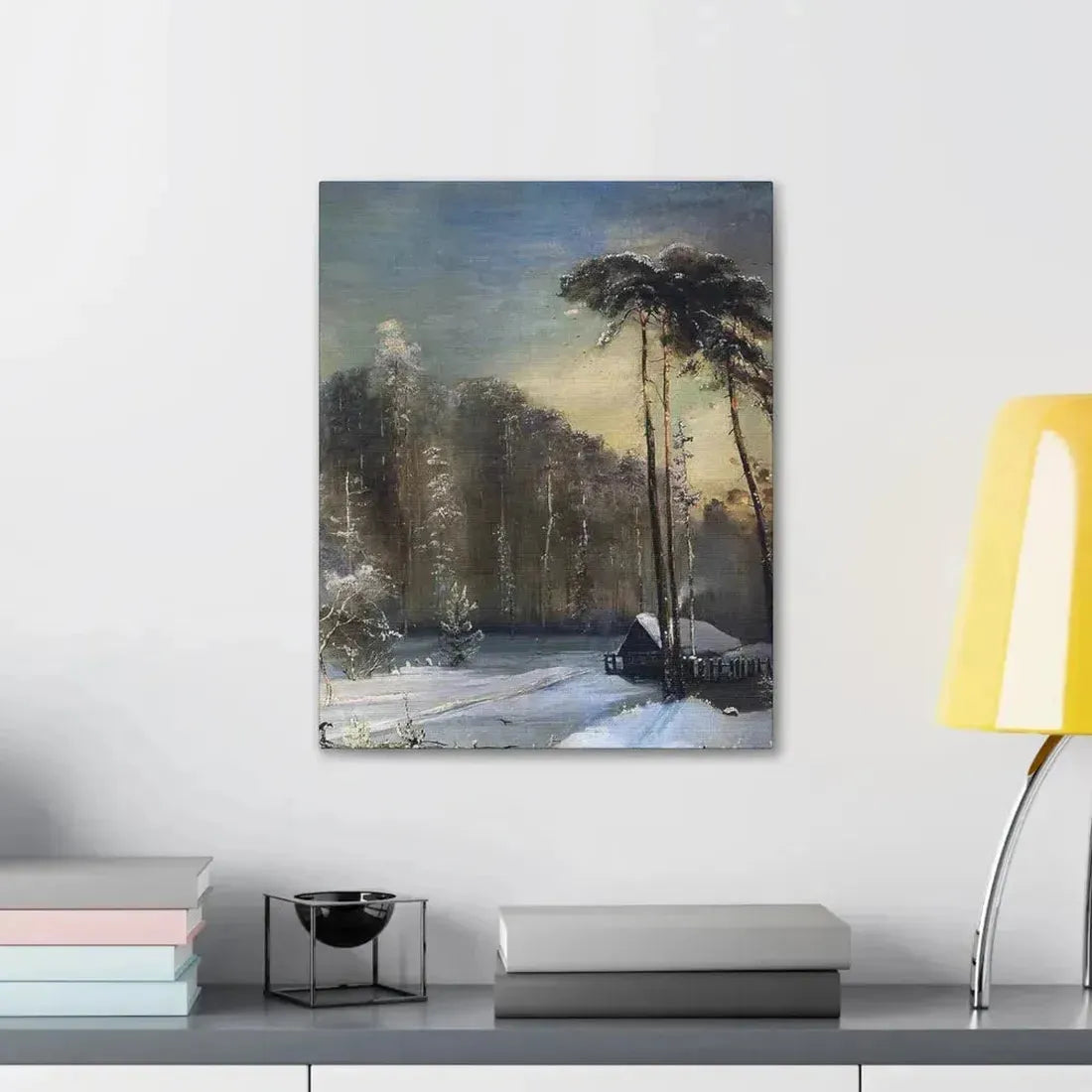 Alexei Savrasov (1830-1897) Forest in the Frost - Canvas Wall Art - The Sticker Space