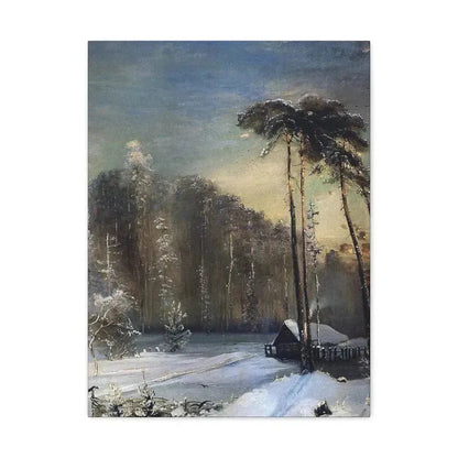 Alexei Savrasov (1830-1897) Forest in the Frost - Canvas Wall Art - The Sticker Space