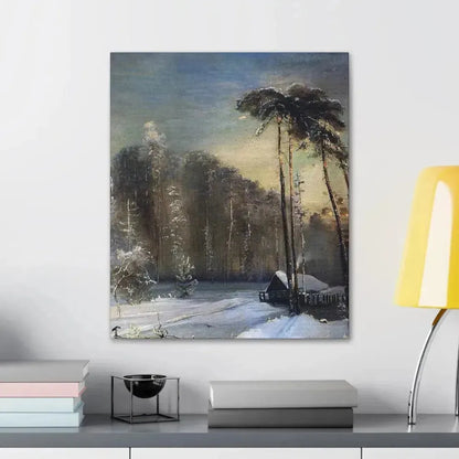 Alexei Savrasov (1830-1897) Forest in the Frost - Canvas Wall Art - The Sticker Space