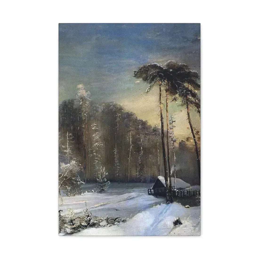 Alexei Savrasov (1830-1897) Forest in the Frost - Canvas Wall Art - The Sticker Space