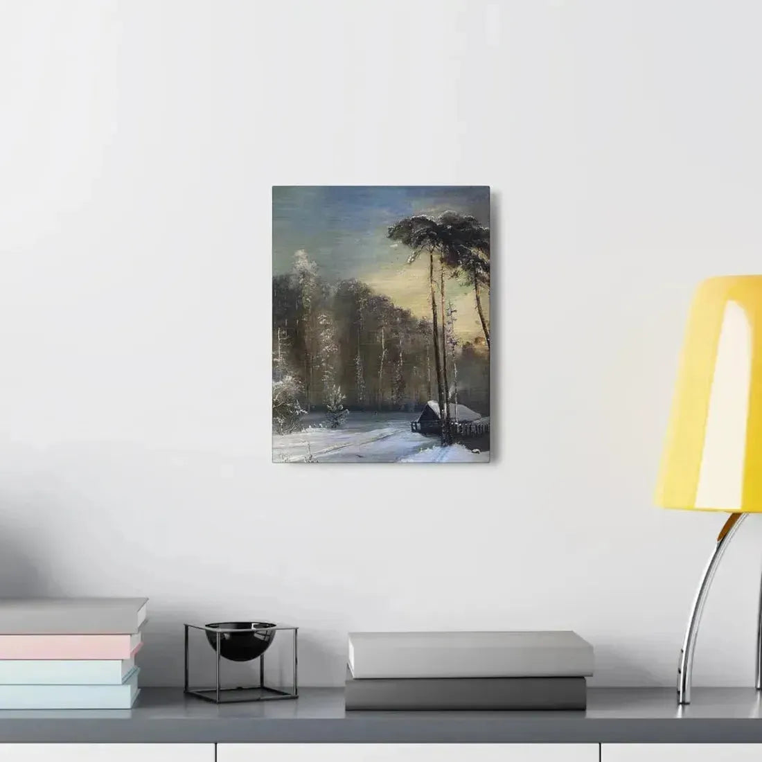 Alexei Savrasov (1830-1897) Forest in the Frost - Canvas Wall Art - The Sticker Space