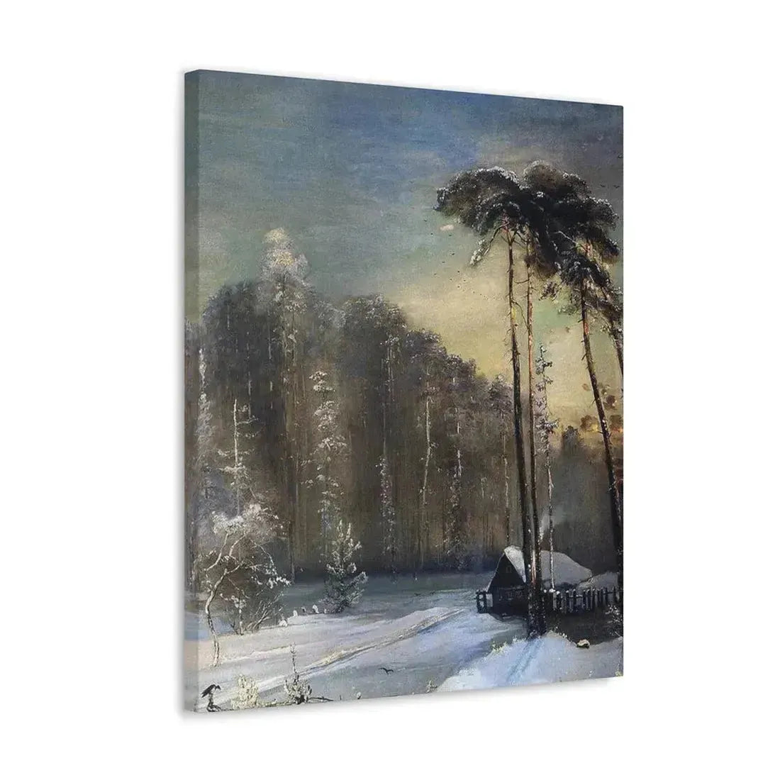 Alexei Savrasov (1830-1897) Forest in the Frost - Canvas Wall Art - The Sticker Space
