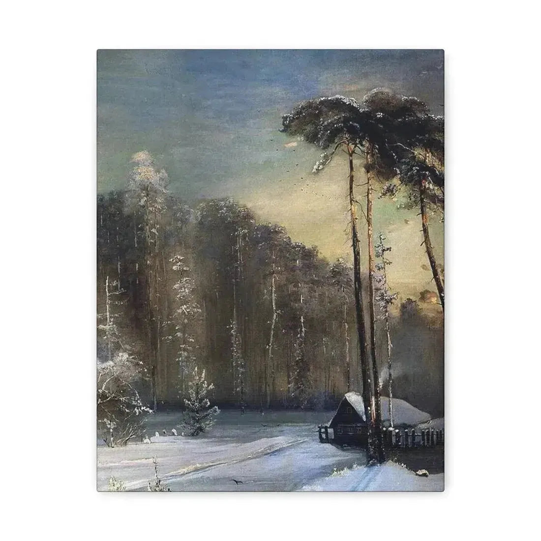 Alexei Savrasov (1830-1897) Forest in the Frost - Canvas Wall Art - The Sticker Space