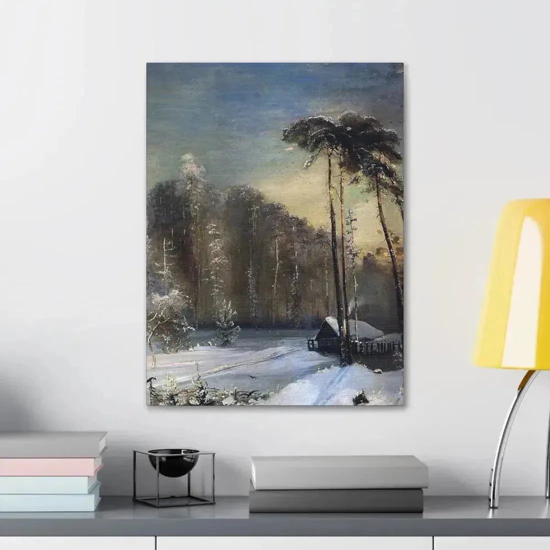 Alexei Savrasov (1830-1897) Forest in the Frost - Canvas Wall Art - The Sticker Space