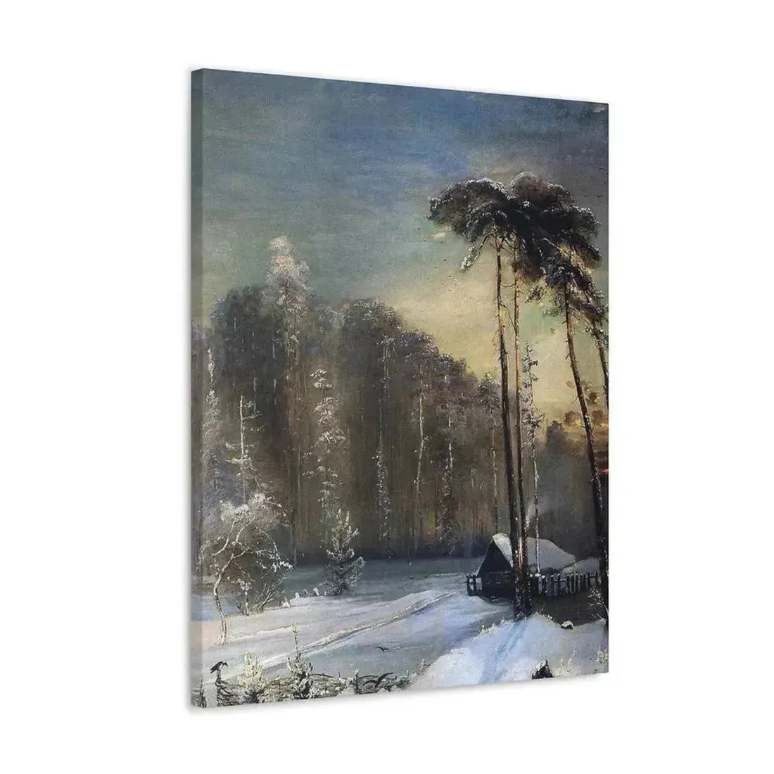 Alexei Savrasov (1830-1897) Forest in the Frost - Canvas Wall Art - The Sticker Space