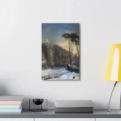 Alexei Savrasov (1830-1897) Forest in the Frost - Canvas Wall Art - The Sticker Space