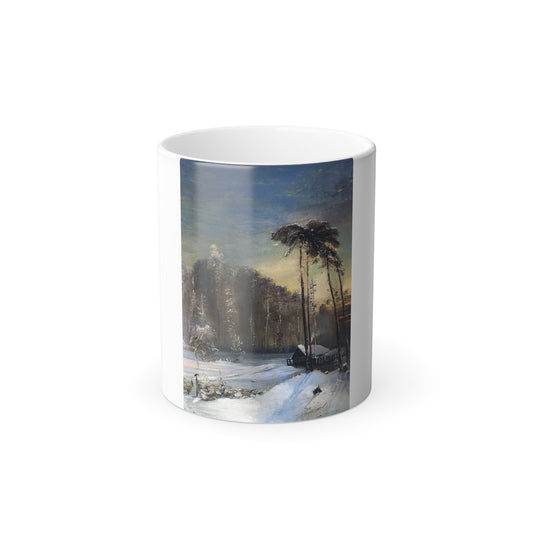 Alexei Savrasov (1830-1897) Forest in the Frost - Color Changing Mug 11oz-11oz-The Sticker Space