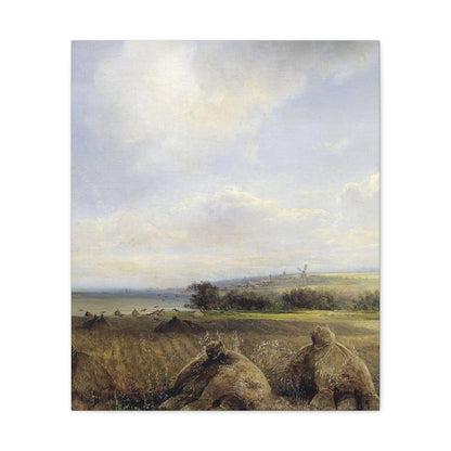 Alexei Savrasov (1830-1897) Summer on the Volga - Canvas Wall Art-20″ x 24″-The Sticker Space