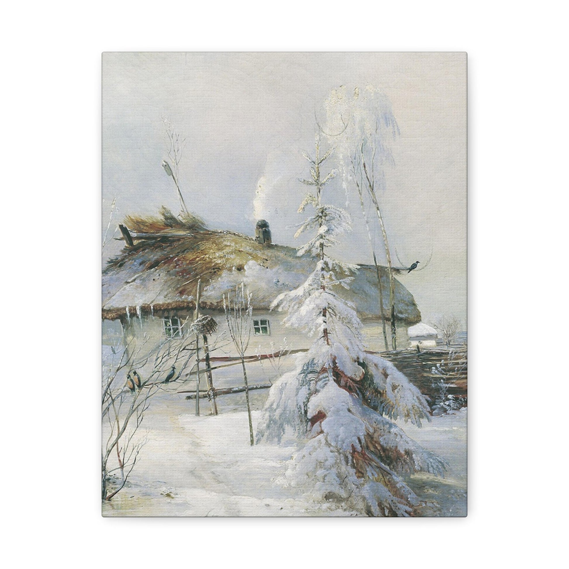 Alexei Savrasov (1830-1897) Winter - Canvas Wall Art-11″ x 14″-The Sticker Space