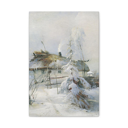 Alexei Savrasov (1830-1897) Winter - Canvas Wall Art-12" x 18"-The Sticker Space