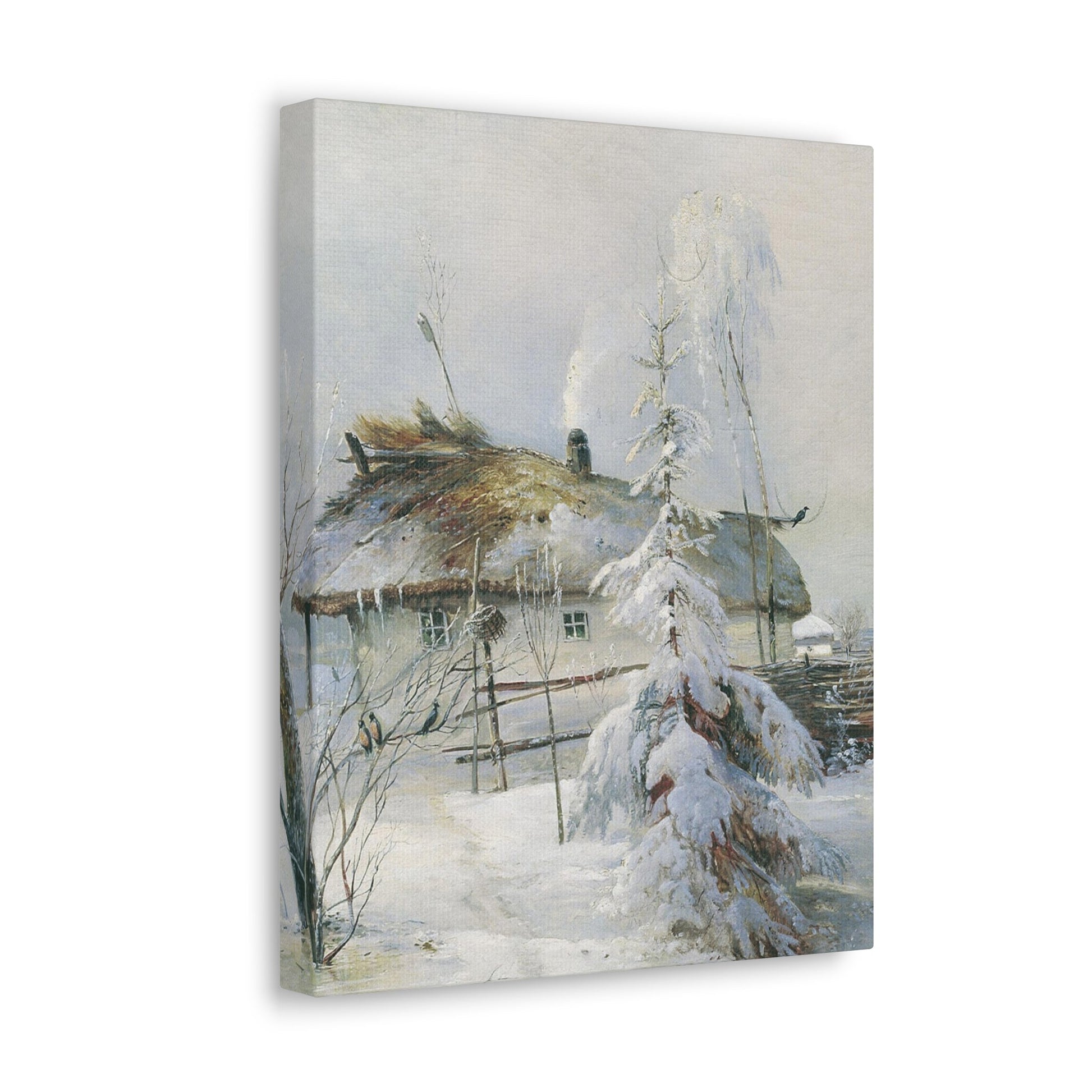 Alexei Savrasov (1830-1897) Winter - Canvas Wall Art-The Sticker Space