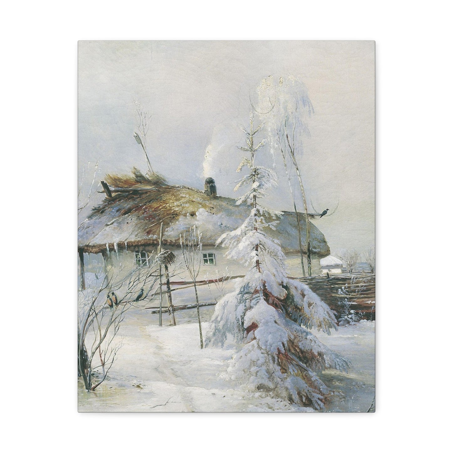 Alexei Savrasov (1830-1897) Winter - Canvas Wall Art-16″ x 20″-The Sticker Space