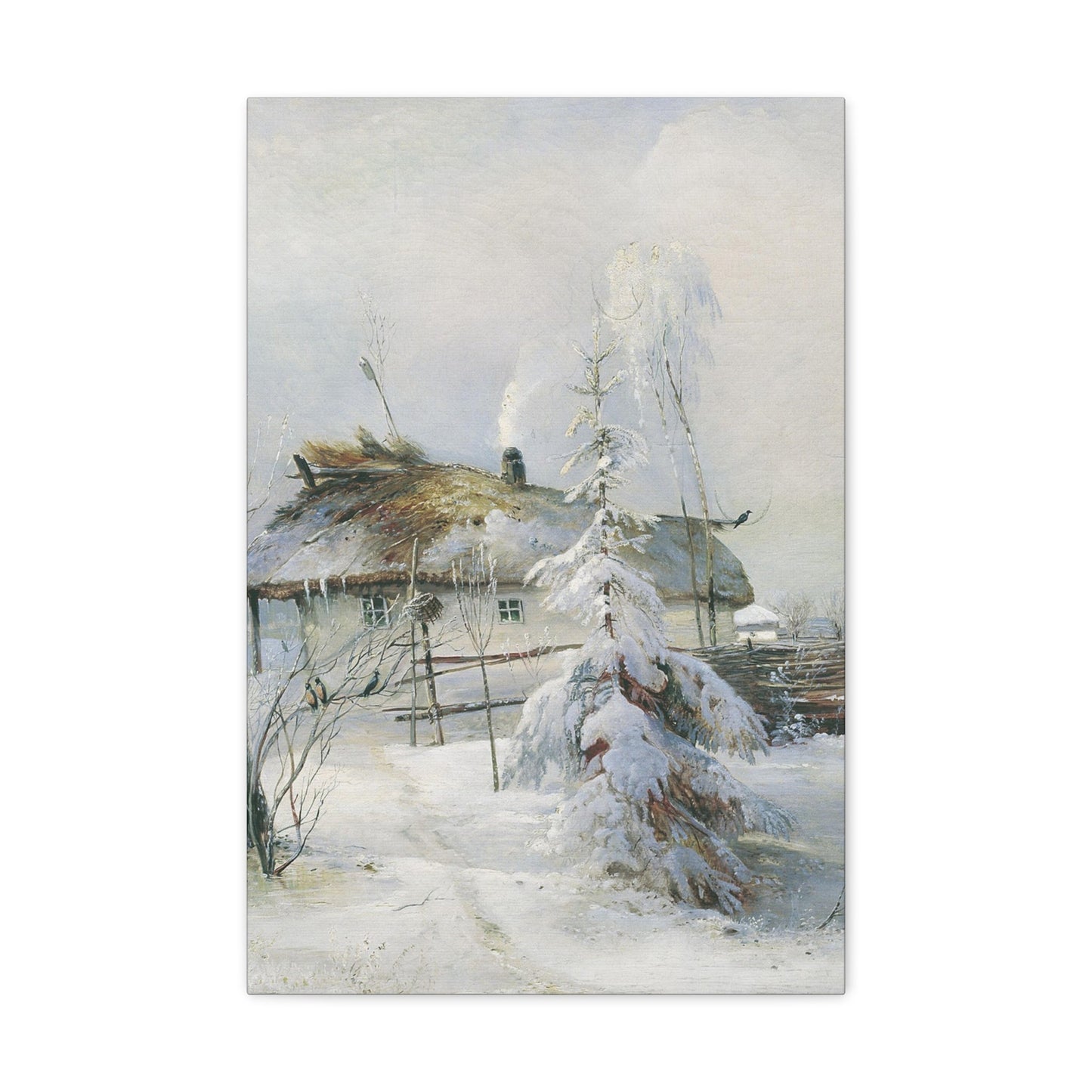 Alexei Savrasov (1830-1897) Winter - Canvas Wall Art-16″ x 24″-The Sticker Space